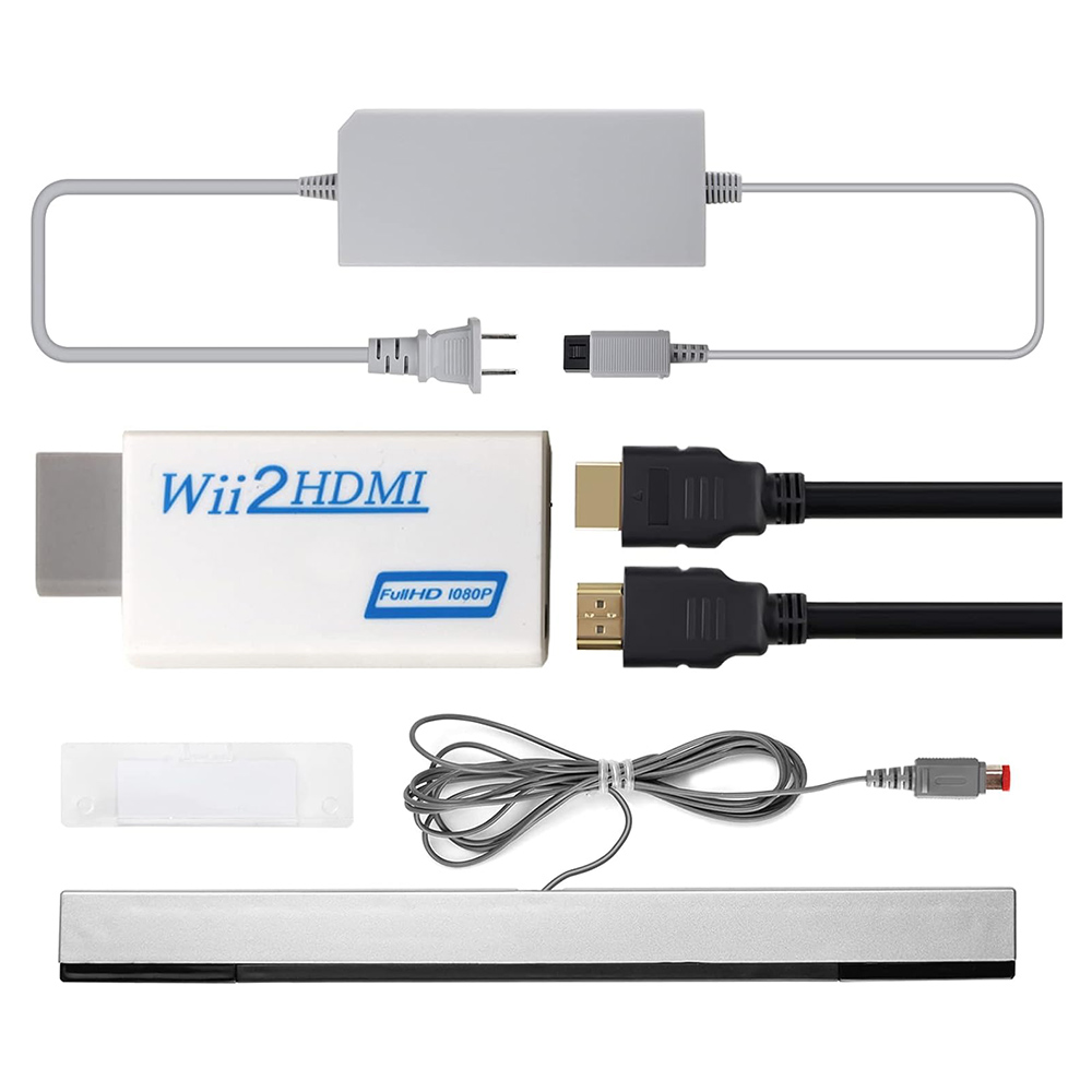 4-in-1 Wii to HDMI adapter set